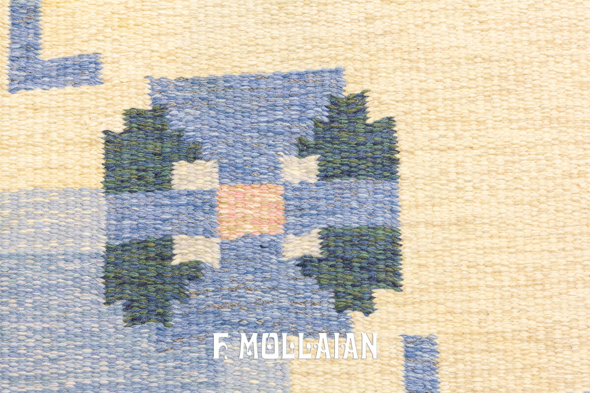 Scandinavian Rug Blue Color n°:771406